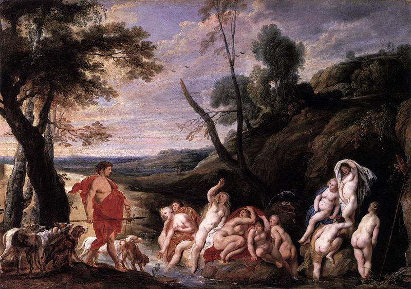 Jacob Jordaens Diana and Actaeon oil painting picture